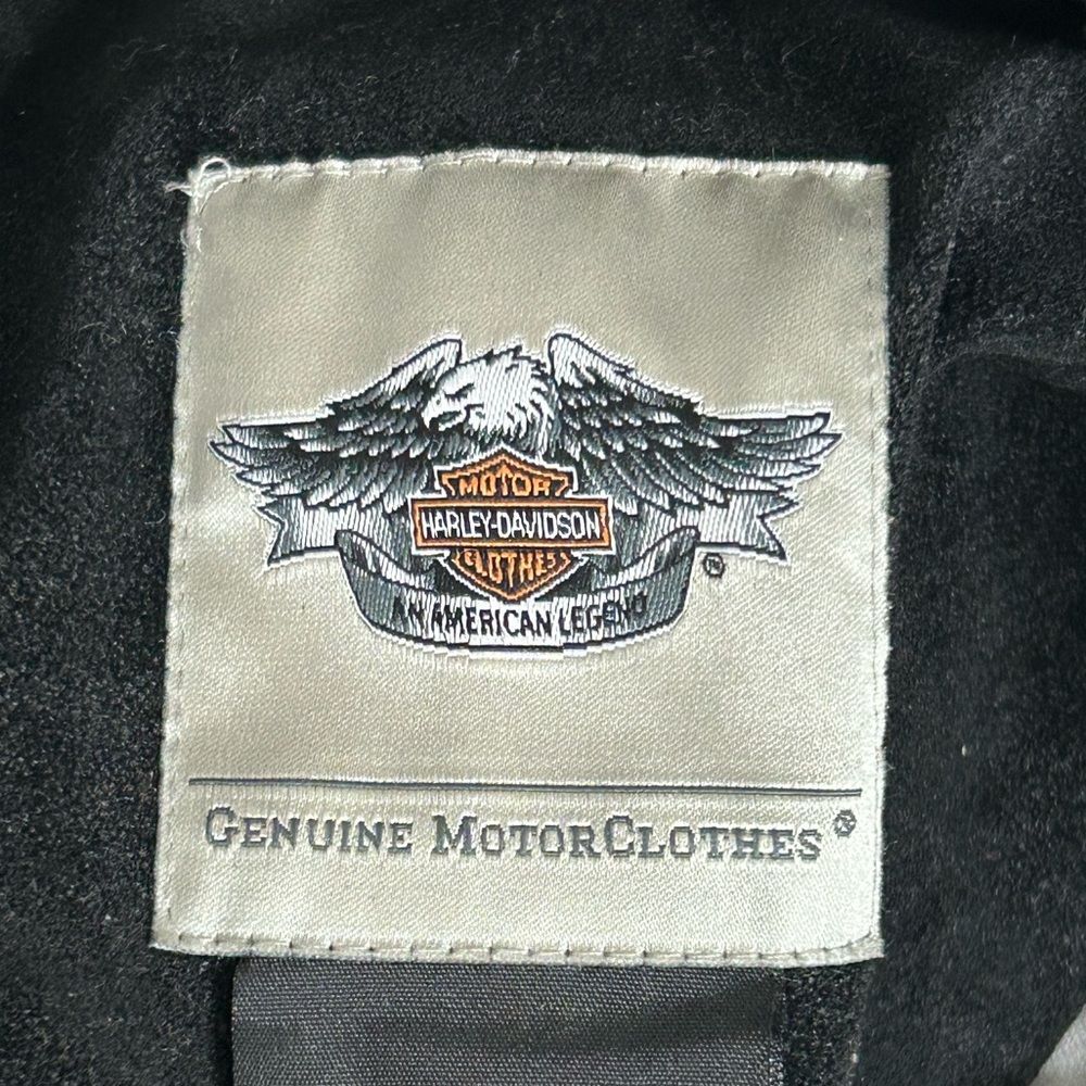 Harley-Davidson® Women's Soar Sueded Jacket, Black Suede Leather sz Medium - Picture 7 of 15
